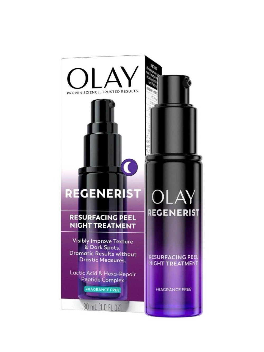 OLAY Regenerist Resurfacing Peel Night Treatment – Black and Purple